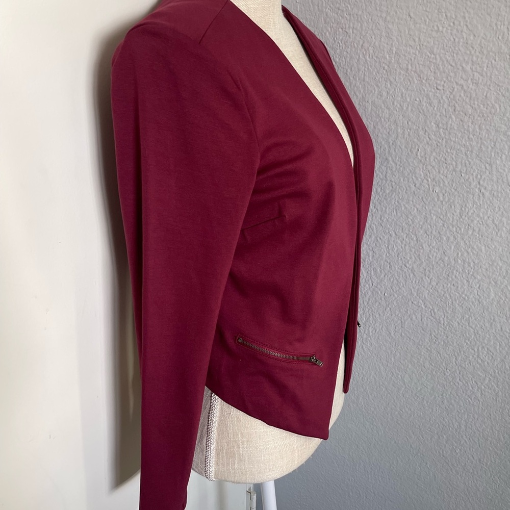 Deep Red Burgundy Blazer - Picture 2 of 7